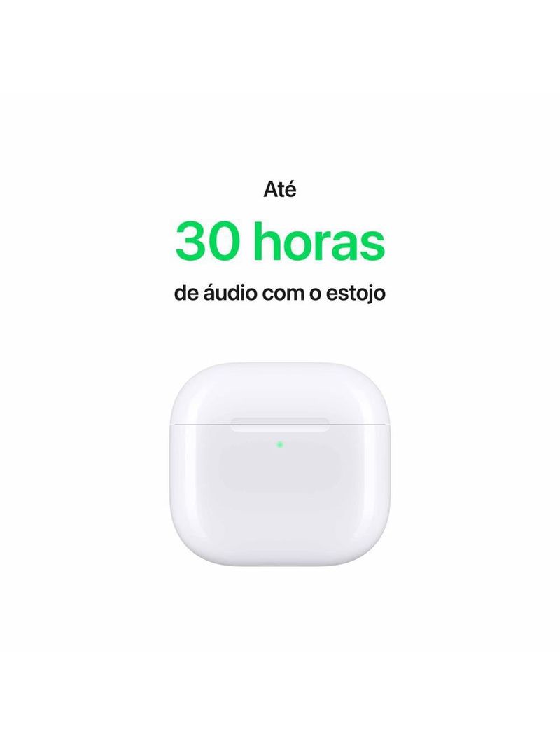 Apple airpods 4 com cancelamento ativo de ruído - branco
