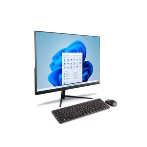 Computador all in one 23,8” multilaser ub840 fhd windows 11 core i3 4gb ram ssd 128gb preto