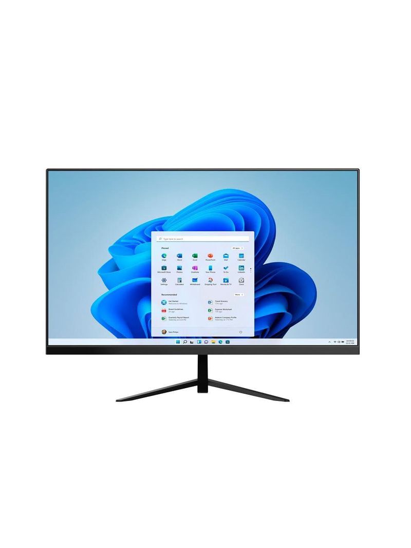 Computador all in one 23,8” multilaser ub840 fhd windows 11 core i3 4gb ram ssd 128gb preto