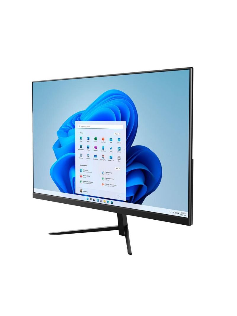 Computador all in one 23,8” multilaser ub840 fhd windows 11 core i3 4gb ram ssd 128gb preto