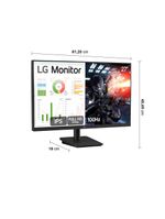Monitor gamer 27” lg 27ms500-b com tela ips, full hd, 100hz, hdmi e dynamic action sync - preto