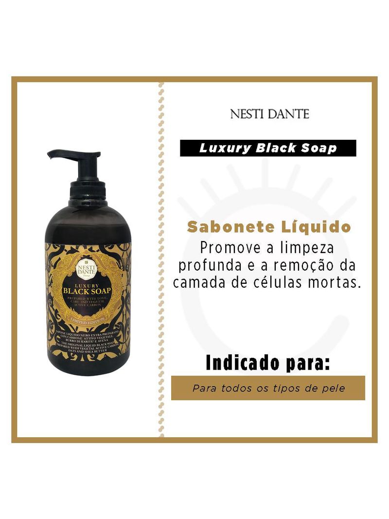 Sabonete líquido nesti dante - luxury black