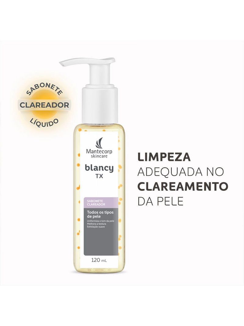 Sabonete facial clareador mantecorp skincare blancy tx cleanser