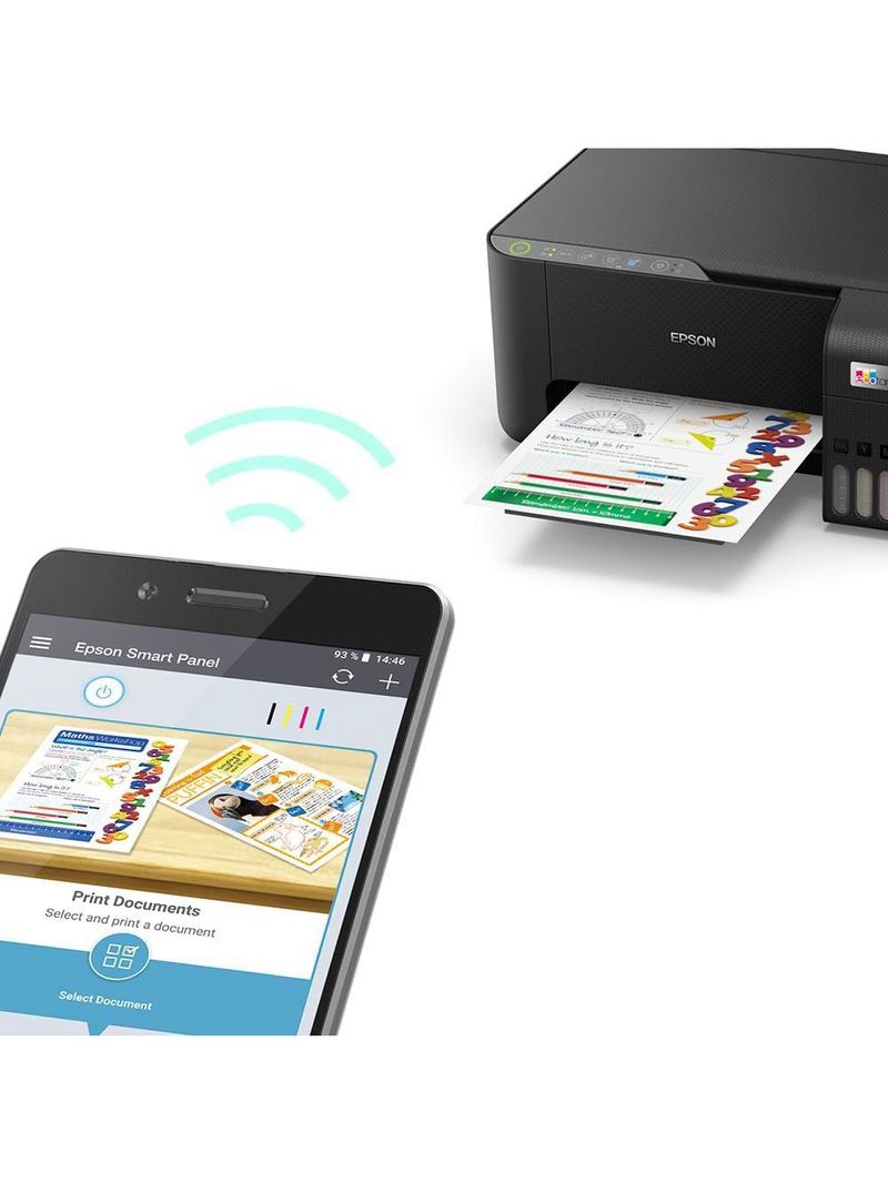 Impressora multifuncional tanque de tinta epson ecotank l3250 wireless bivolt preta