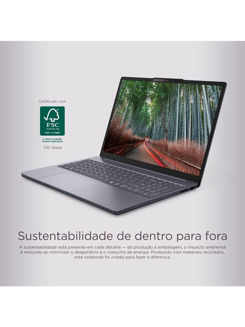 Notebook lenovo amd ryzen 7 7735hs 8gb ram 512gb ssd tela 15,3" windows 11 - ideapad slim 3