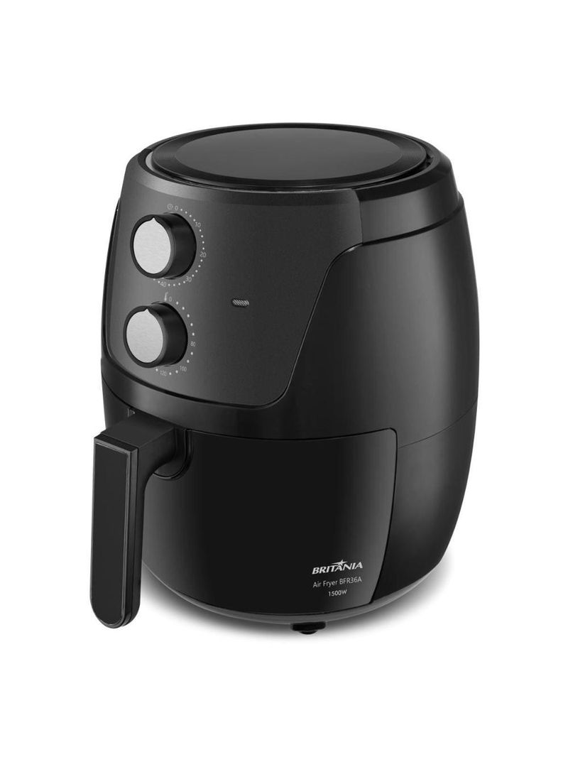 Fritadeira elétrica britânia bfr36a silverstone 4,2l 1500w air flow preta