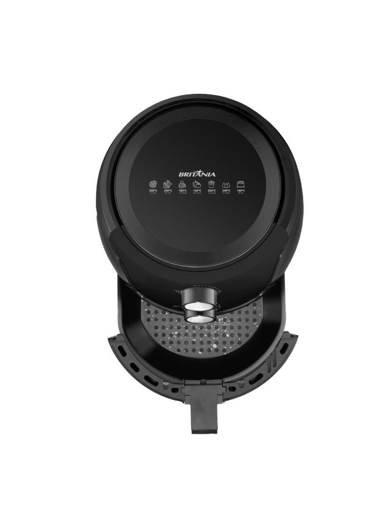 Fritadeira elétrica britânia bfr36a silverstone 4,2l 1500w air flow preta