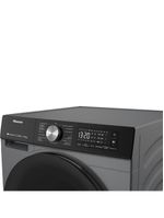 Lava e seca hisense 11/7kg wd3s11 com motor inverter, controle wi-fi, 13 programas de lavagem e 3 de secagem, painel touch - titanium