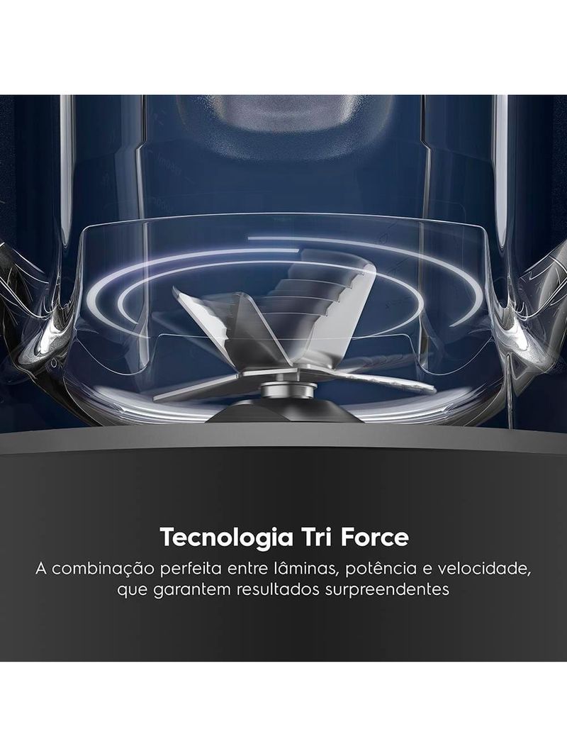 Liquidificador electrolux ebl1500 efficient triforce 1500w 3,2l cinza
