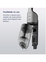 Aspirador de pó vertical sem fio electrolux cyclonic power erg018 90w 2em1 cinza