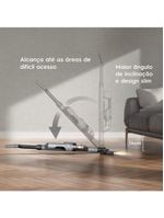 Aspirador de pó vertical sem fio electrolux cyclonic power erg018 90w 2em1 cinza