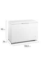 Freezer horizontal electrolux hi440 com tecnologia inverter, pés com rodízio, gás refrigerante r600a e degelo manual - 400 litros