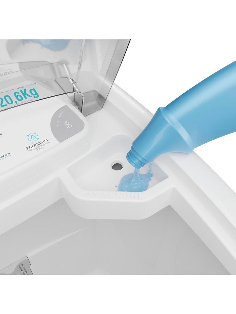 Tanquinho de roupas britânia 20kg blr04 semiautomática - branca