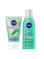 Nivea controle do brilho kit - sabonete em gel + tônico adstringente facial