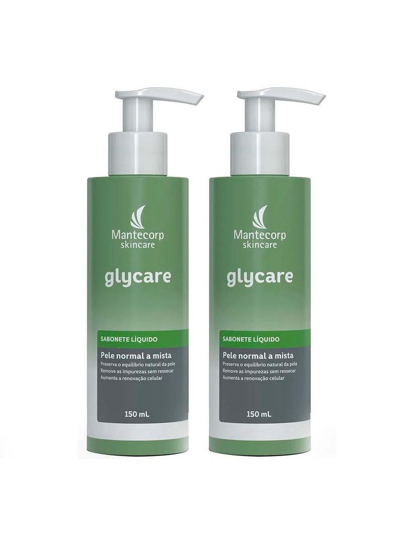 Mantecorp glycare kit com dois sabonetes liquídos
