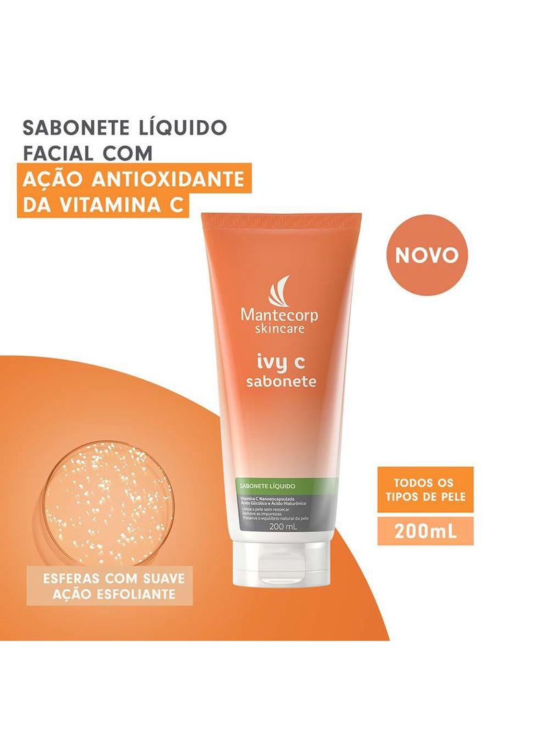 Sabonete líquido mantecorp skincare – ivy c