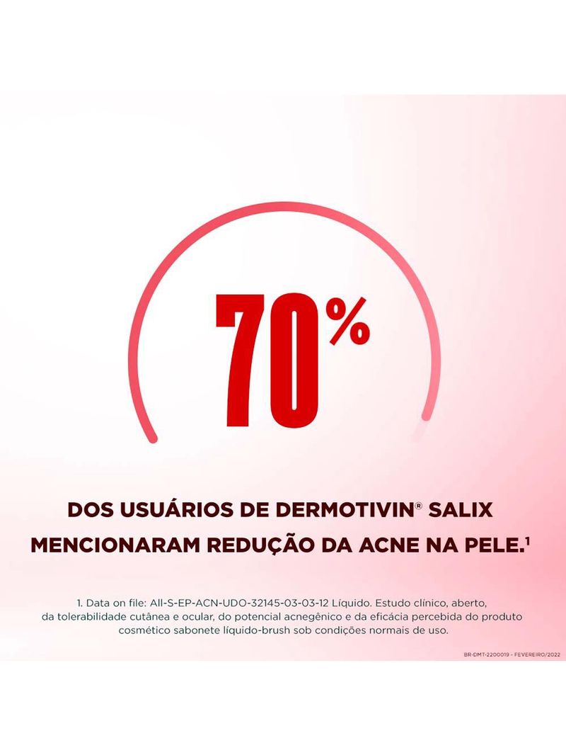 Sabonete líquido facial para pele muito oleosa e acneica dermotivin salix