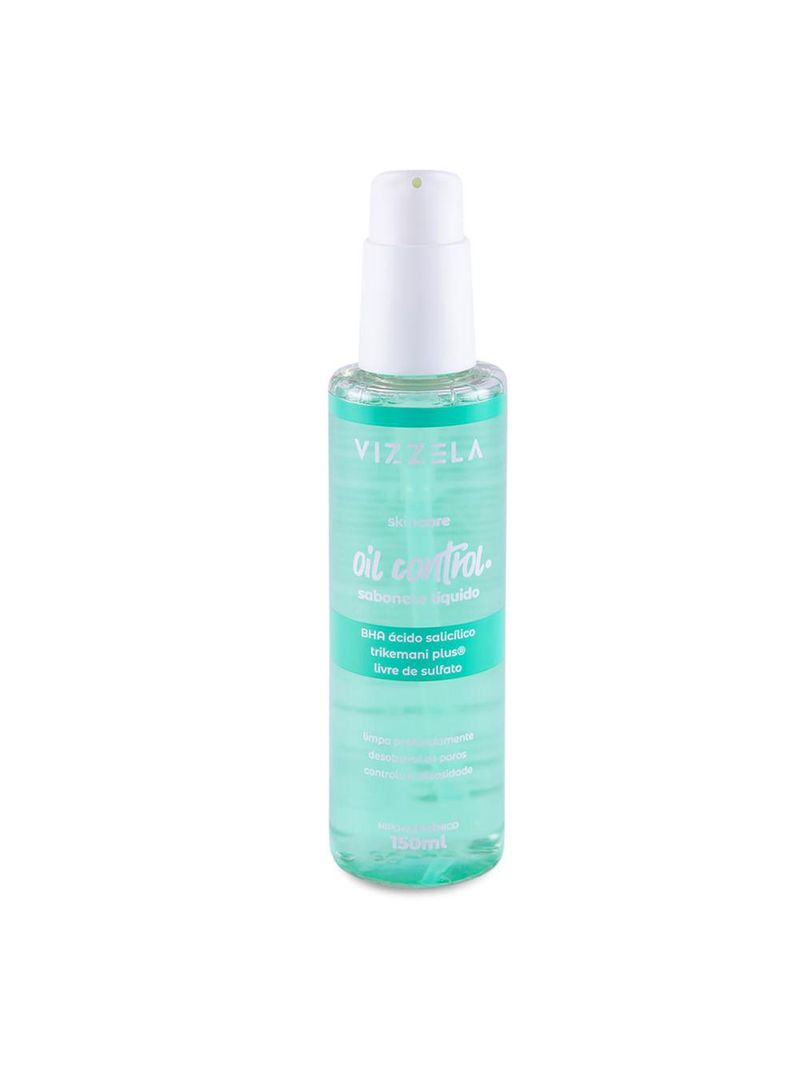 Sabonete líquido facial vizzela oil control