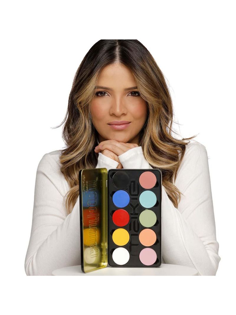 Estojo de corretivos makiê - camuflagem mapa das cores