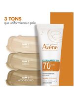 Protetor solar facial com cor antioleosidade avène cleanance uv fps70