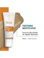 Protetor solar facial com cor antioleosidade avène cleanance uv fps70
