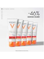 Protetor solar facial com cor vichy capital soleil - uv pigment control fps60