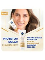 Protetor solar facial fluido nivea sun - spot control luminous 630 fps60