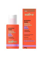 Protetor solar facial com cor sallve toque seco fps60
