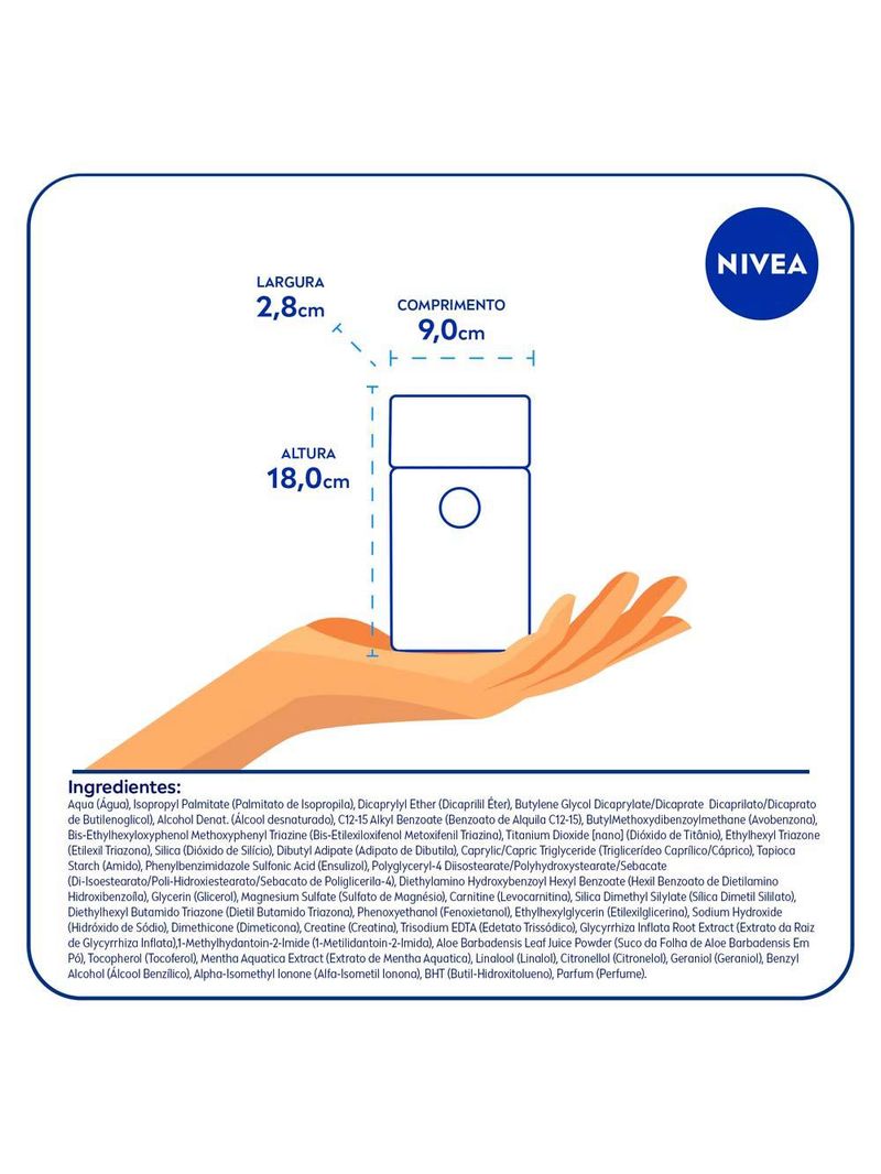 Protetor solar facial nivea sun tripla proteção controle de oleosidade fps65
