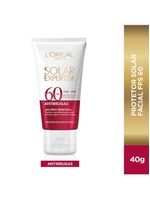 Protetor solar facial l'oréal paris solar expertise antirrugas fps 60