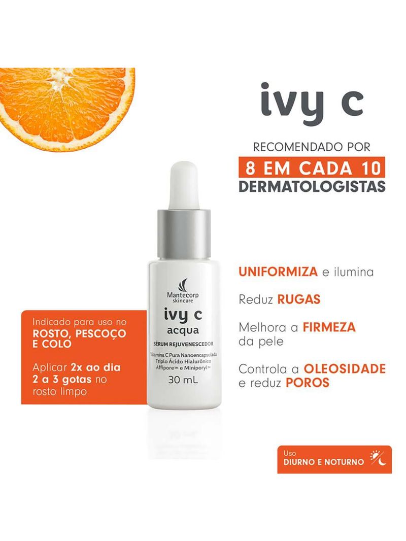 Rejuvenescedor facial mantecorp skincare - ivy c acqua