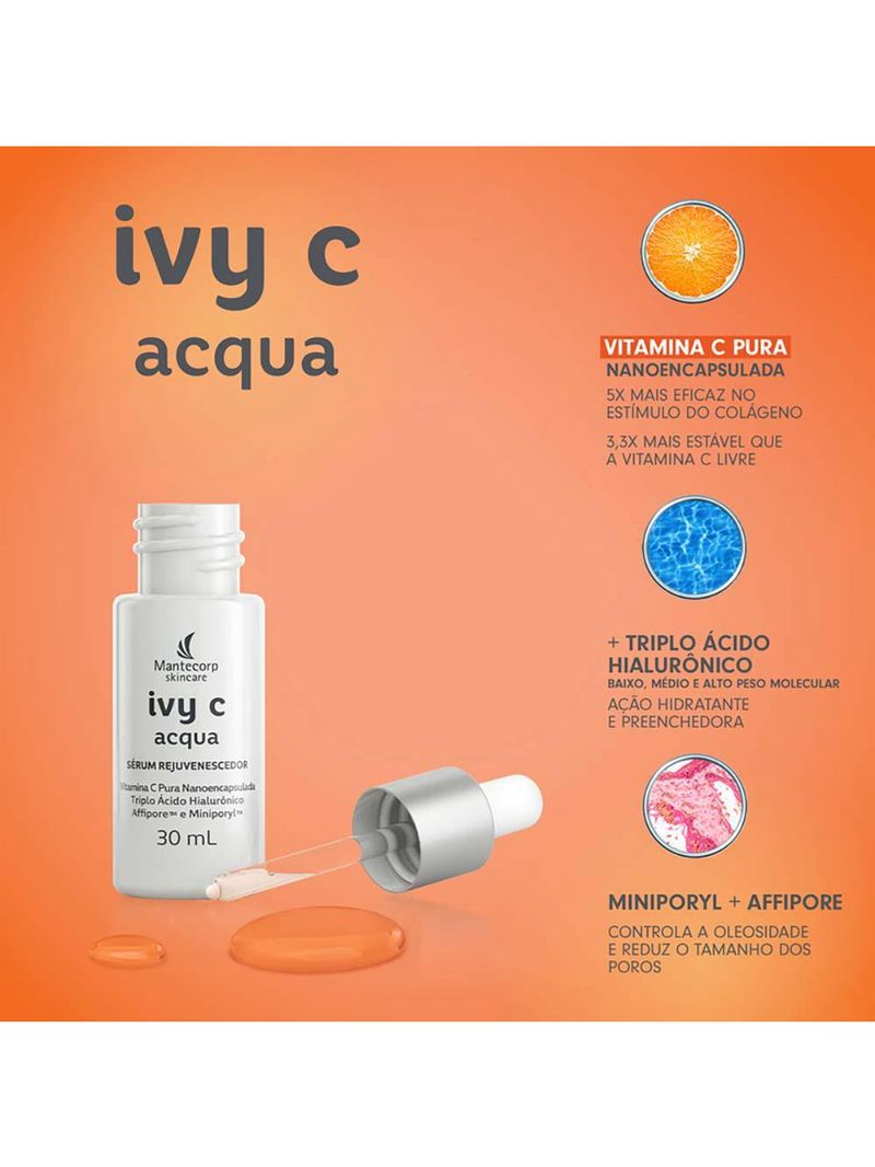 Rejuvenescedor facial mantecorp skincare - ivy c acqua