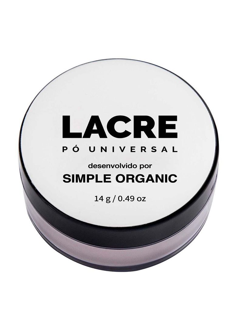 Pó universal facial simple organic lacre