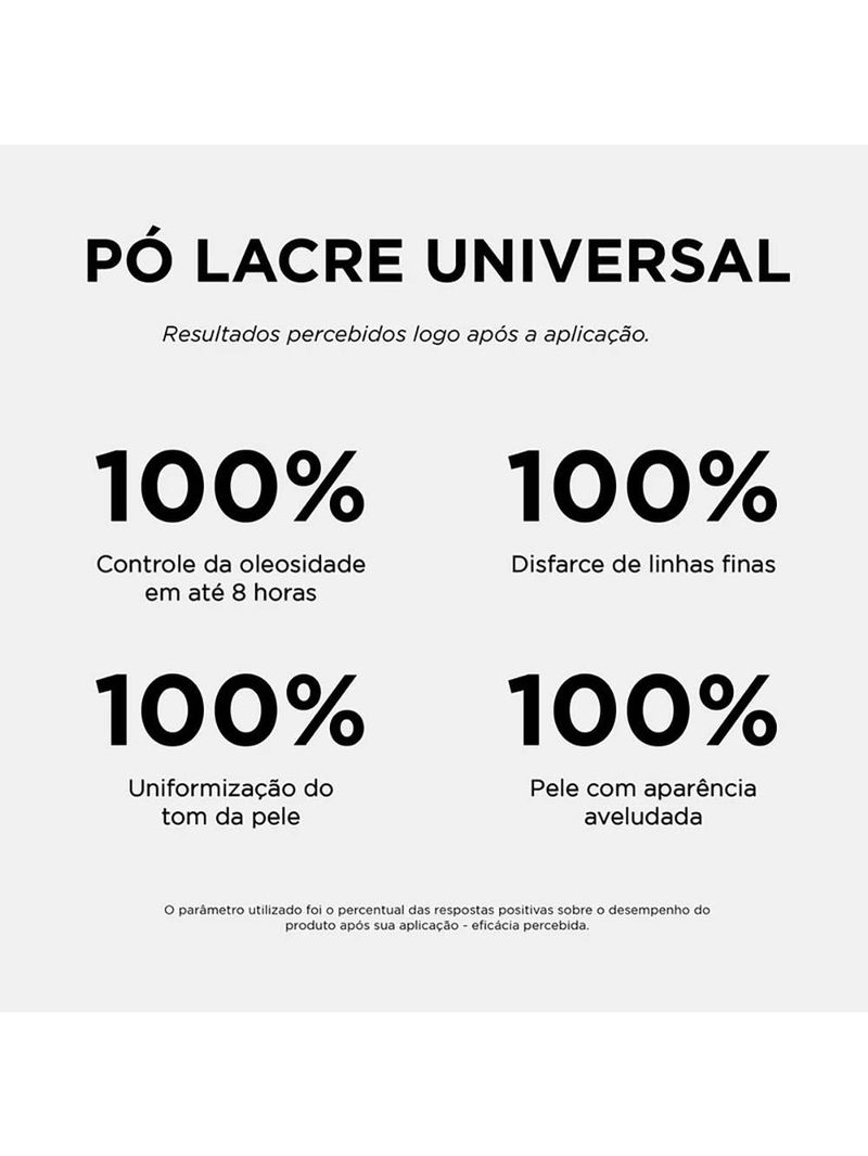 Pó universal facial simple organic lacre