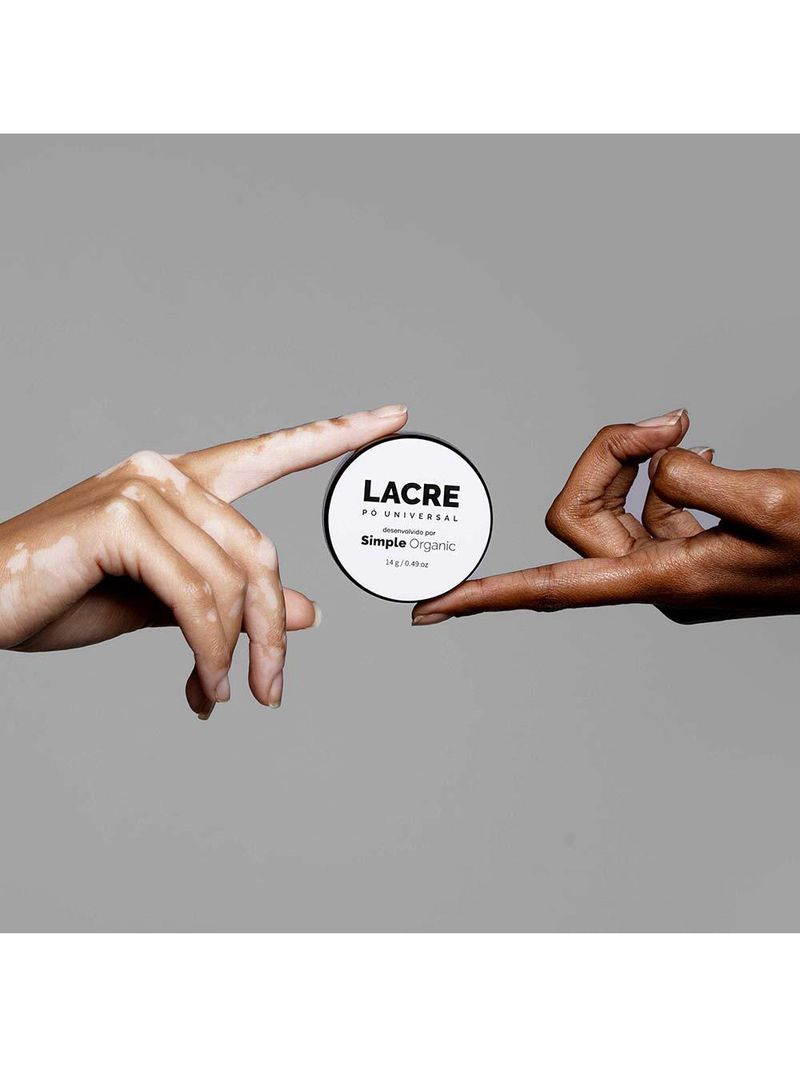Pó universal facial simple organic lacre