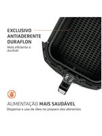 Fritadeira elétrica sem Óleo air fryer mondial afn-60 6l preta/inox