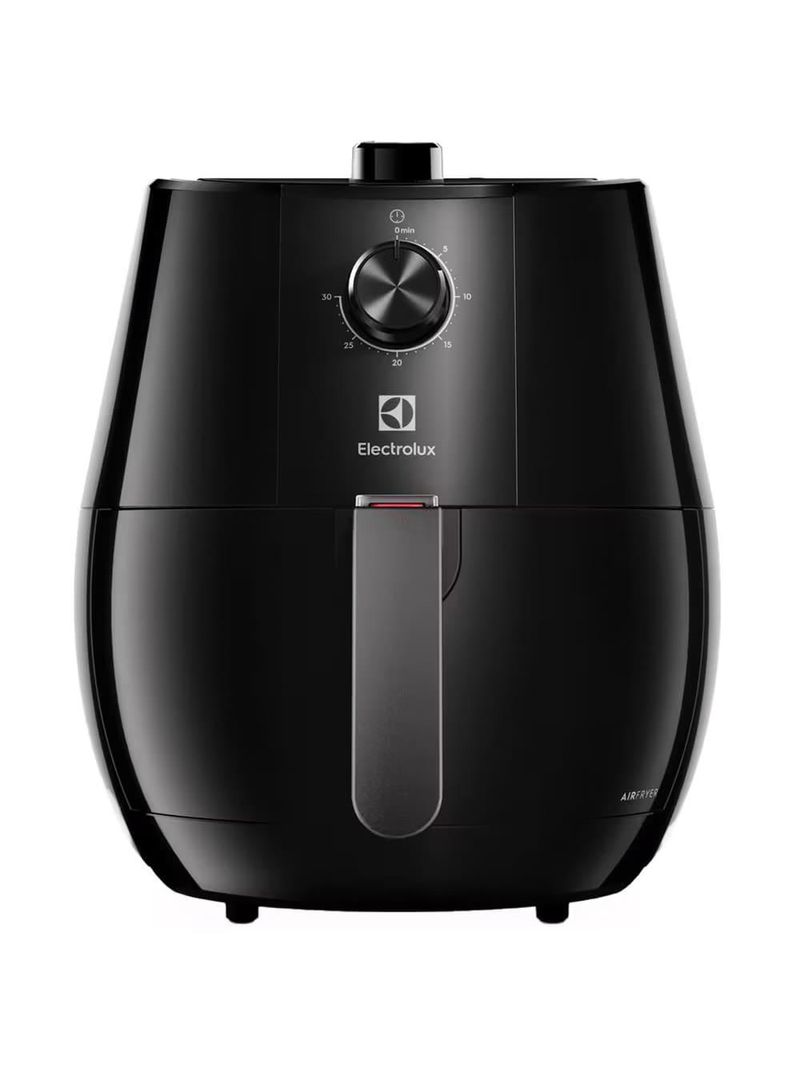 Fritadeira elétrica sem Óleo air fryer electrolux eaf10 efficient por rita lobo com 3,2l - preta