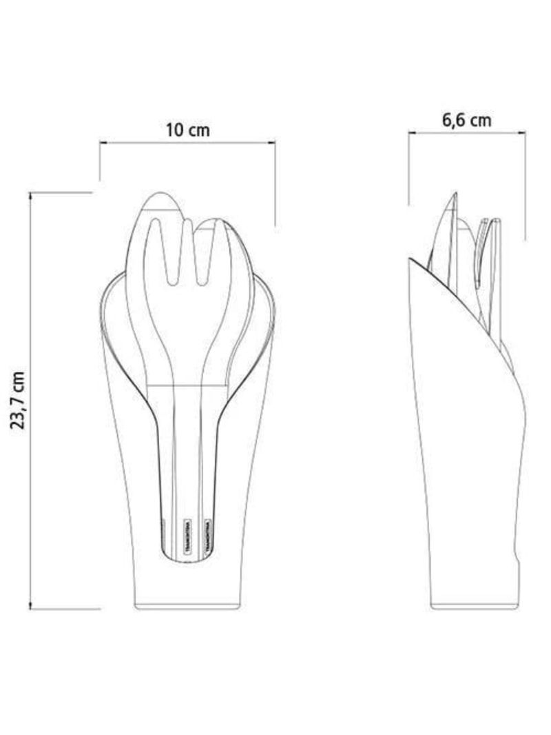 Jogo para jardinagem tramontina cocoon em plástico - 4 peças