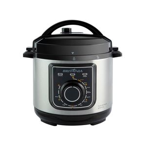 Panela elétrica de pressão multifuncional britânia bpp01pi 3l – preta/inox