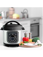 Panela elétrica de pressão multifuncional britânia bpp01pi 3l – preta/inox