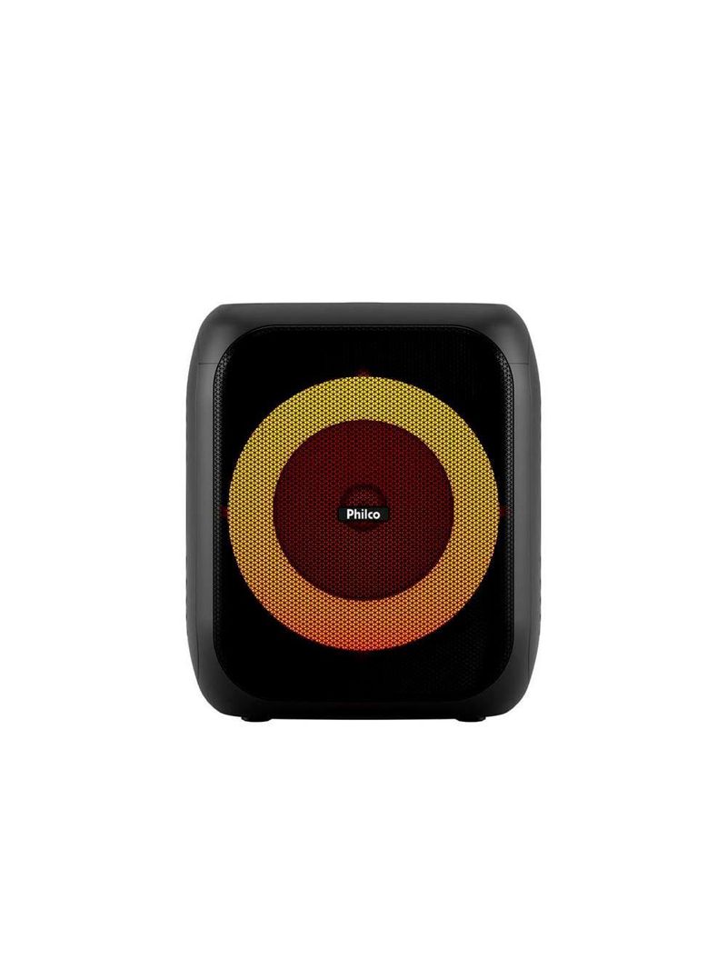 Caixa de som amplificada philco flash light pcx4800, bluetooth, entrada usb e bateria interna - 380w rms