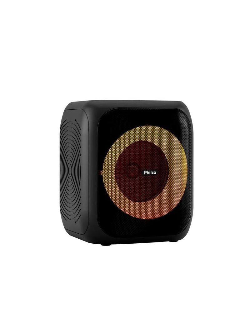 Caixa de som amplificada philco flash light pcx4800, bluetooth, entrada usb e bateria interna - 380w rms