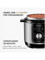 Panela elétrica de pressão mondial pe-47 pratic cook 3l - inox