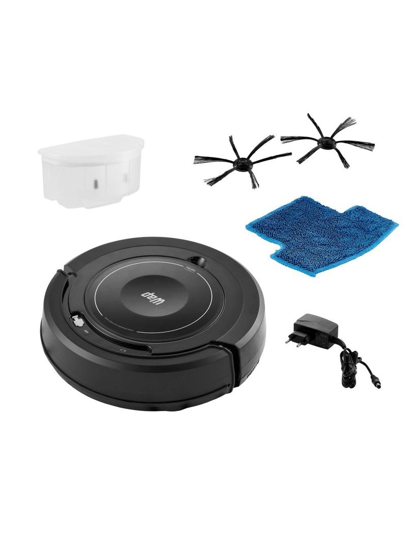 Aspirador de pó robô wap robot w100 com 3 modos de limpeza, mop automático e inteligente - bivolt