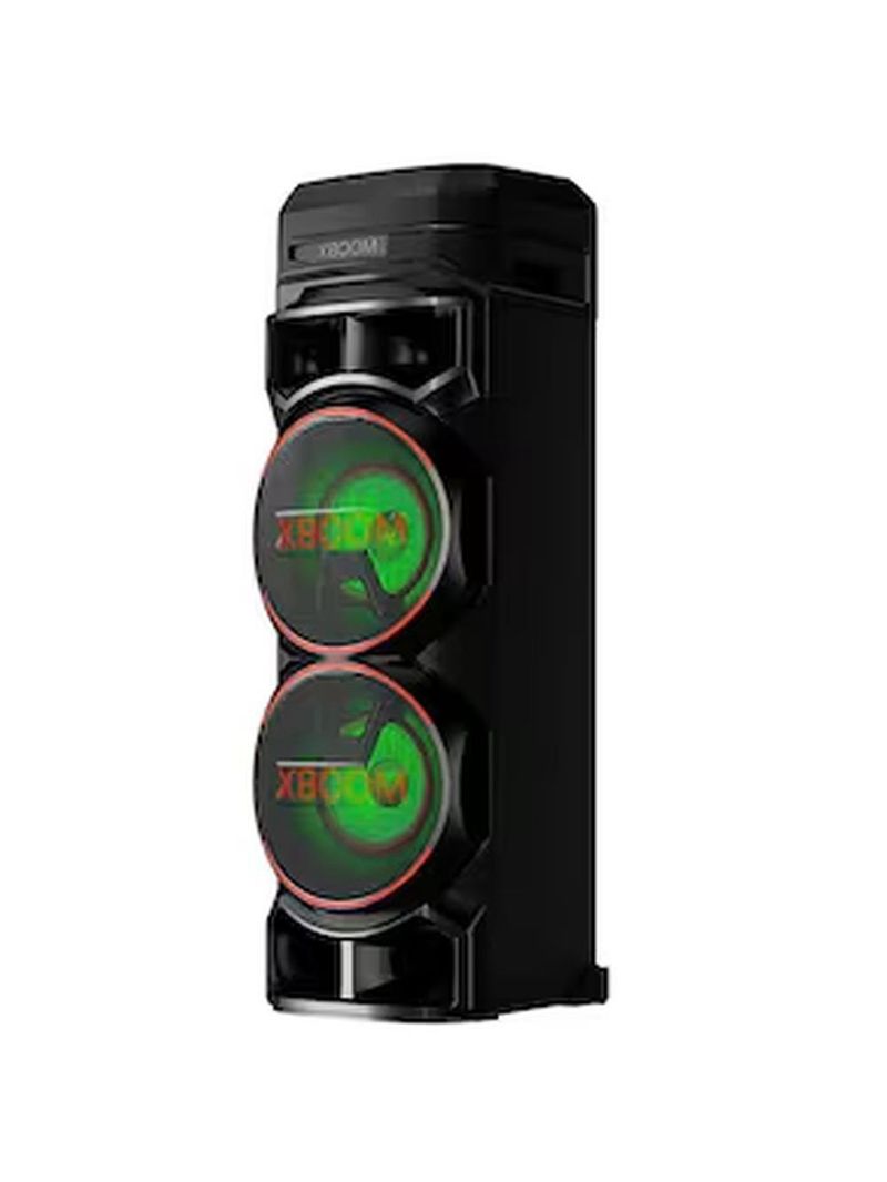 Torre de som lg xboom rnc9 com bluetooth, karaokê, entradas de microfone, guitarra e alto-falantes duplos