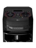 Torre de som lg xboom rnc9 com bluetooth, karaokê, entradas de microfone, guitarra e alto-falantes duplos