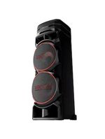 Torre de som lg xboom rnc9 com bluetooth, karaokê, entradas de microfone, guitarra e alto-falantes duplos