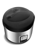 Panela elétrica de arroz britânia bpa10pi 10 xícaras – preta/inox