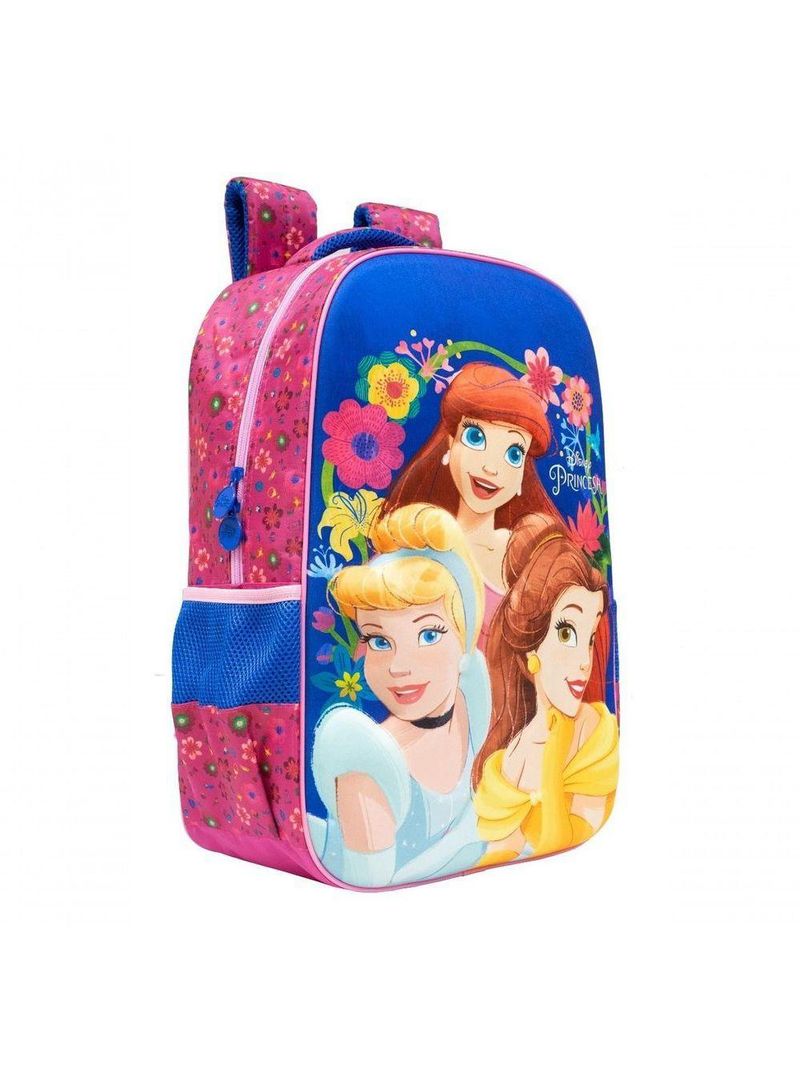 Mochila Costas Grande 18 Princesas Menina Bela Cinderela 18 Xeryus 10962