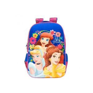 Mochila Costas Grande 18 Princesas Menina Bela Cinderela 18 Xeryus 10962